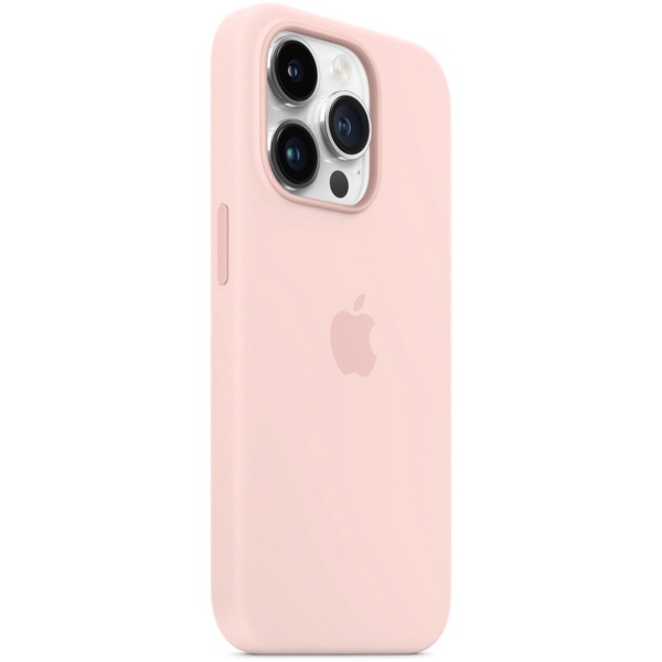 Apple MPTH3ZM/A iPhone 14 Pro Silicone Case w/ MagSafe - Chalk Pink